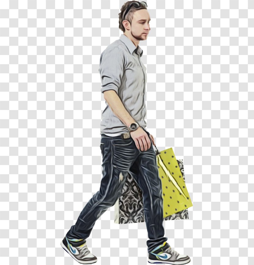 Jeans Cartoon - Human - Fashion Model Style Transparent PNG
