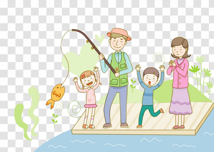 Drawing Clip Art - Play - Fishing Scenes Transparent PNG