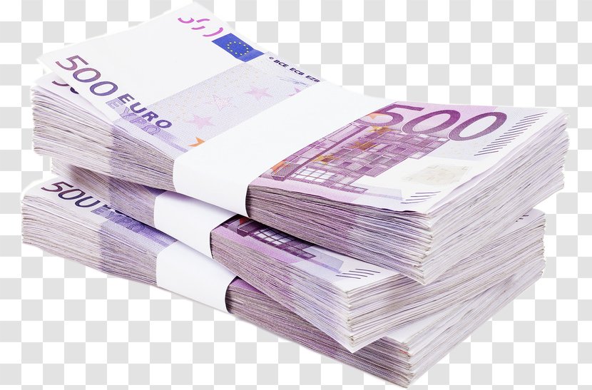 500 Euro Note Loan Finance Money Bond Market - Bank Transparent PNG