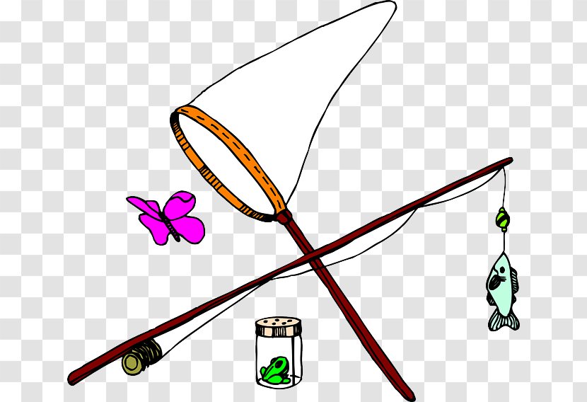 Butterfly Net Clip Art - Fishing Nets - Pole Transparent PNG