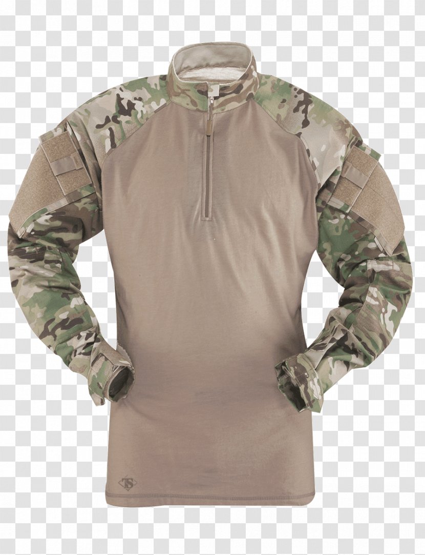 T-shirt MultiCam Army Combat Shirt TRU-SPEC Uniform - Military Camouflage Transparent PNG