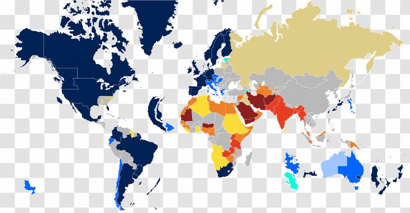 World Map Globe - Blue Transparent PNG