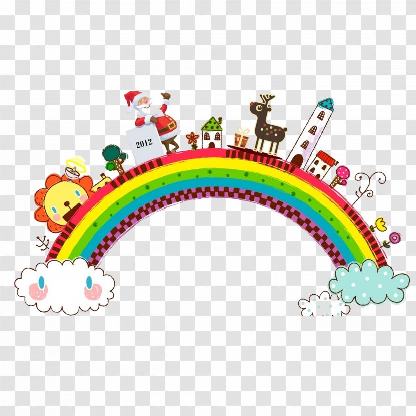 Child Picture Frame Cartoon - Childrens Day - Rainbow Transparent PNG