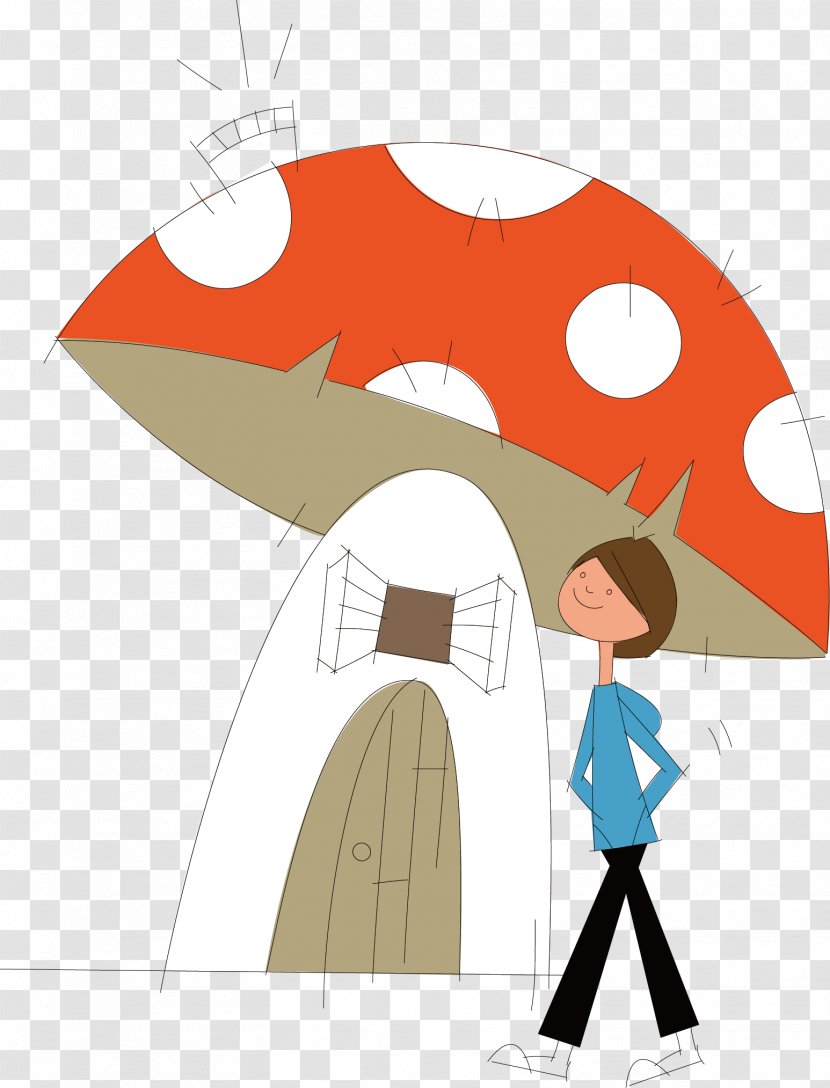 Cartoon Illustration - Art - Mushroom Vector Transparent PNG