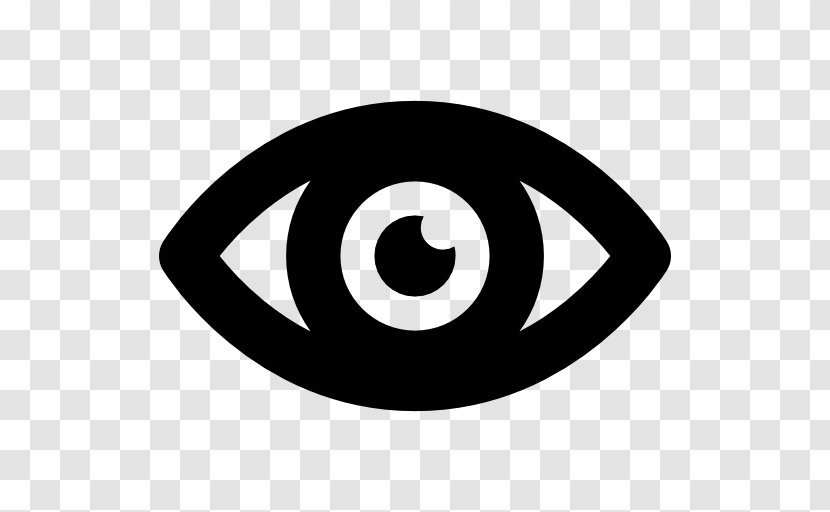 Human Eye Shape Visual Perception - Black And White Transparent PNG