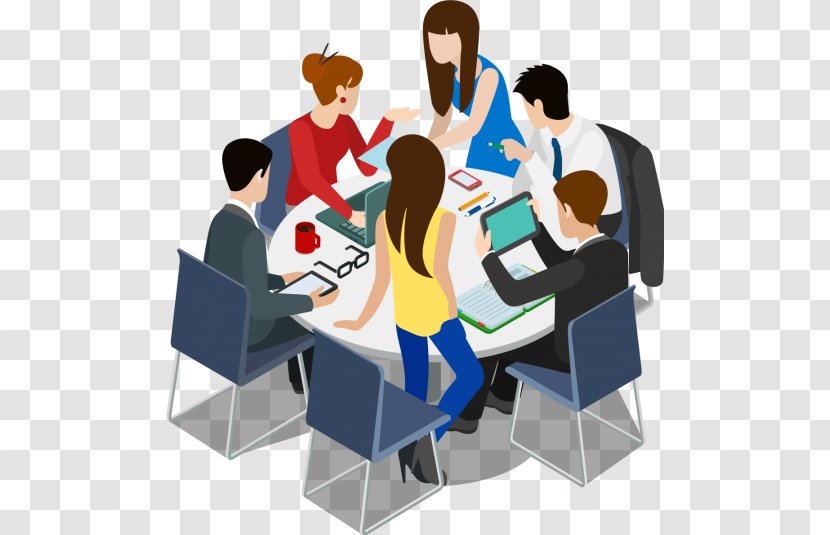 Teamwork Vector Graphics Brainstorming Business - Desk Transparent PNG