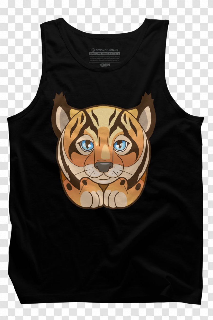 Tiger T-shirt Sleeveless Shirt Outerwear - Carnivoran - Taobao Lynx Element Transparent PNG