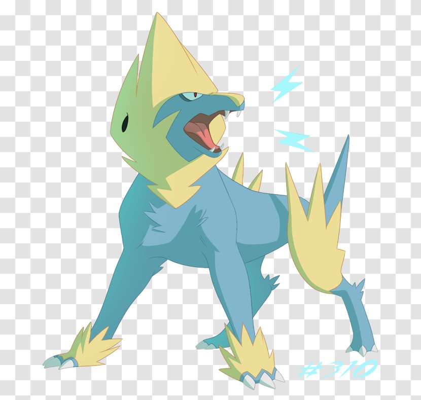 Manectric Pokédex Pokémon Drawing - Cartoon - Tree Transparent PNG