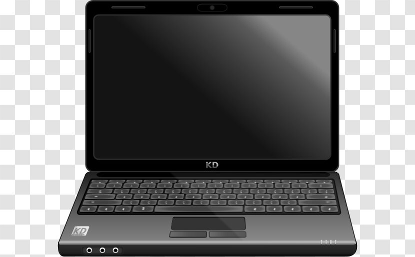 Laptop Dell Personal Computer Clip Art - Mobile Device - Vector Transparent PNG