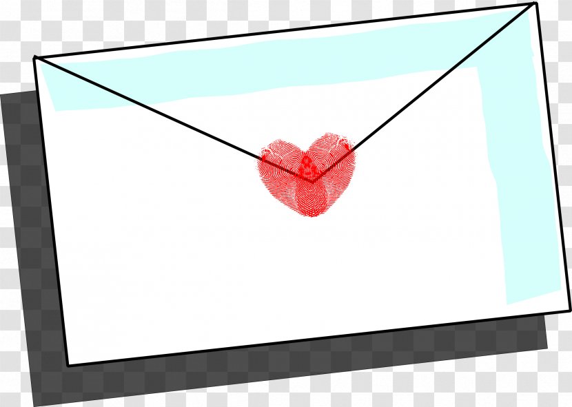 Heart Love Letter Clip Art - Silhouette - Envelope Transparent PNG