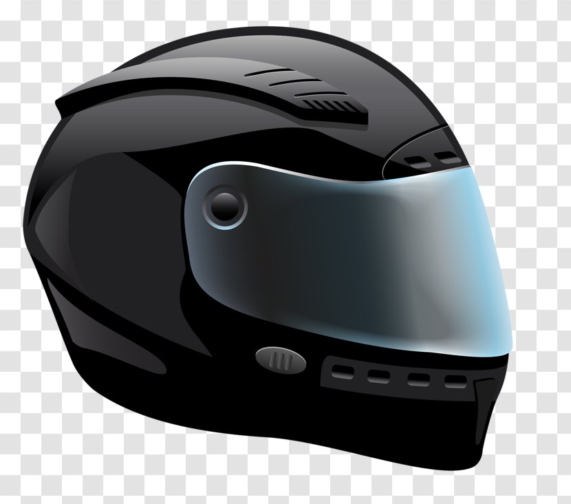 Bicycle Helmet Motorcycle Car Ski - Black Transparent PNG