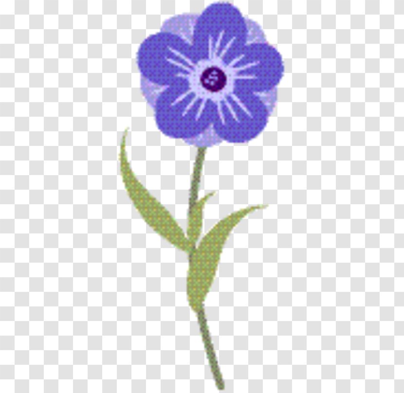 Flower Stem - Purple - Wildflower Morning Glory Transparent PNG