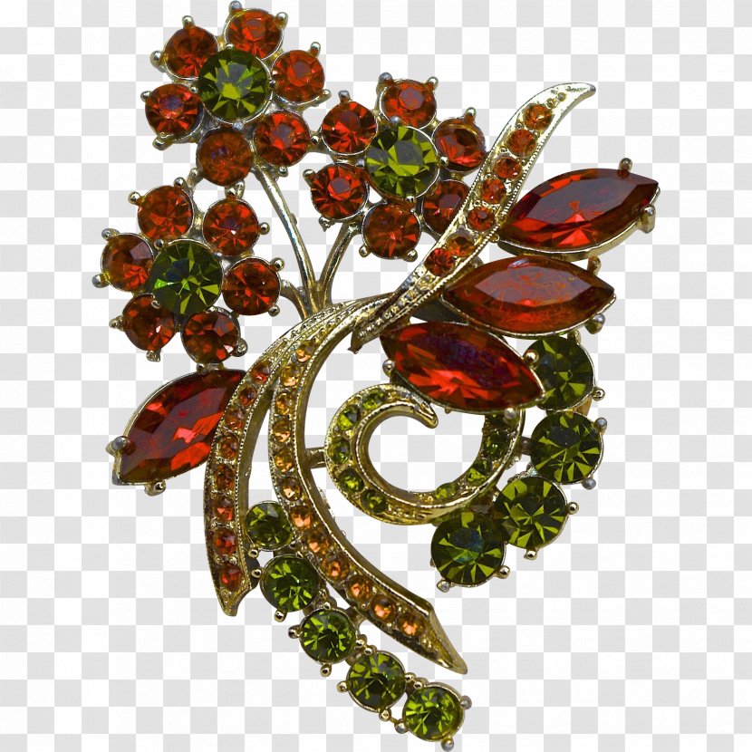 Brooch Gemstone Leaf - Pollinator - Dimensional Flowers Transparent PNG