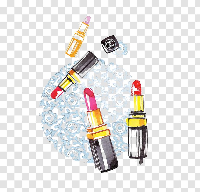 Chanel Lipstick Cosmetics Illustration - Graffiti Transparent PNG