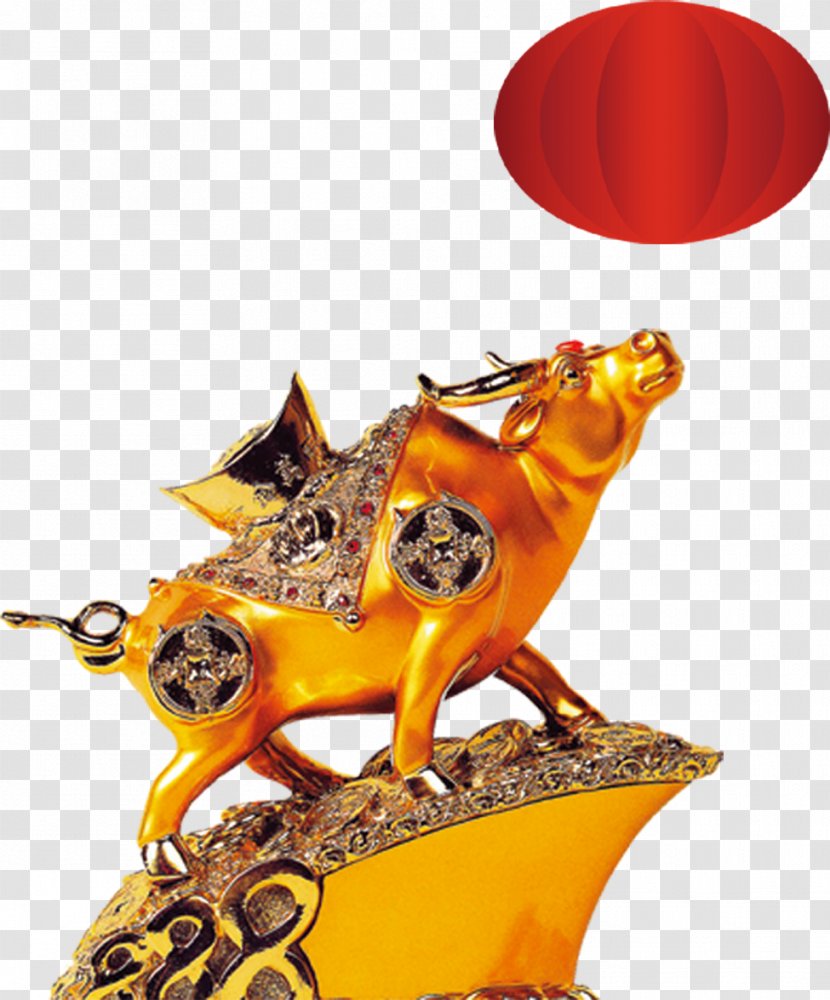 Chinese New Year Calendar Monkey Clip Art - Taurus Lantern Transparent PNG