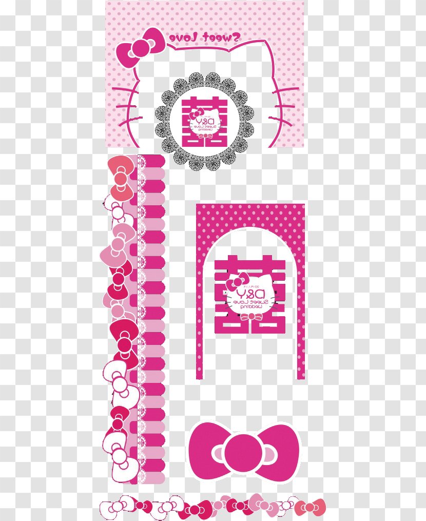 Marriage Clip Art - Pink - Sweet Pattern Transparent PNG