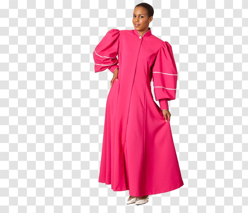 Robe Shoulder Dress Pink M Sleeve Transparent PNG