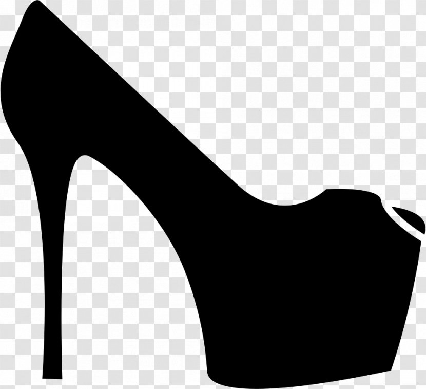High-heeled Shoe Stiletto Heel - Silhouette Transparent PNG