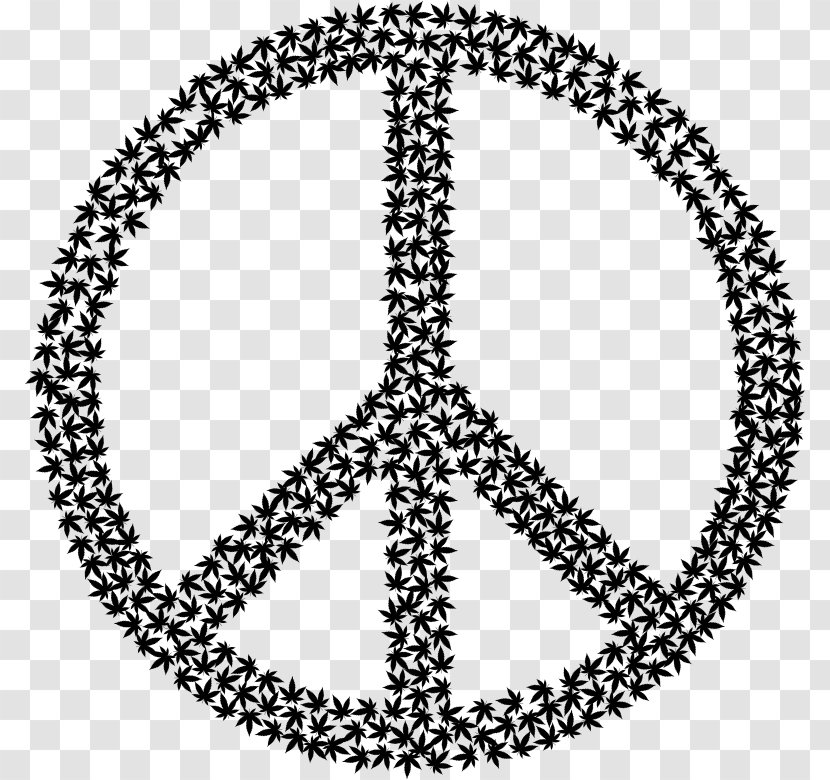 Peace Symbols Clip Art - Area - Pot Leaf Transparent PNG