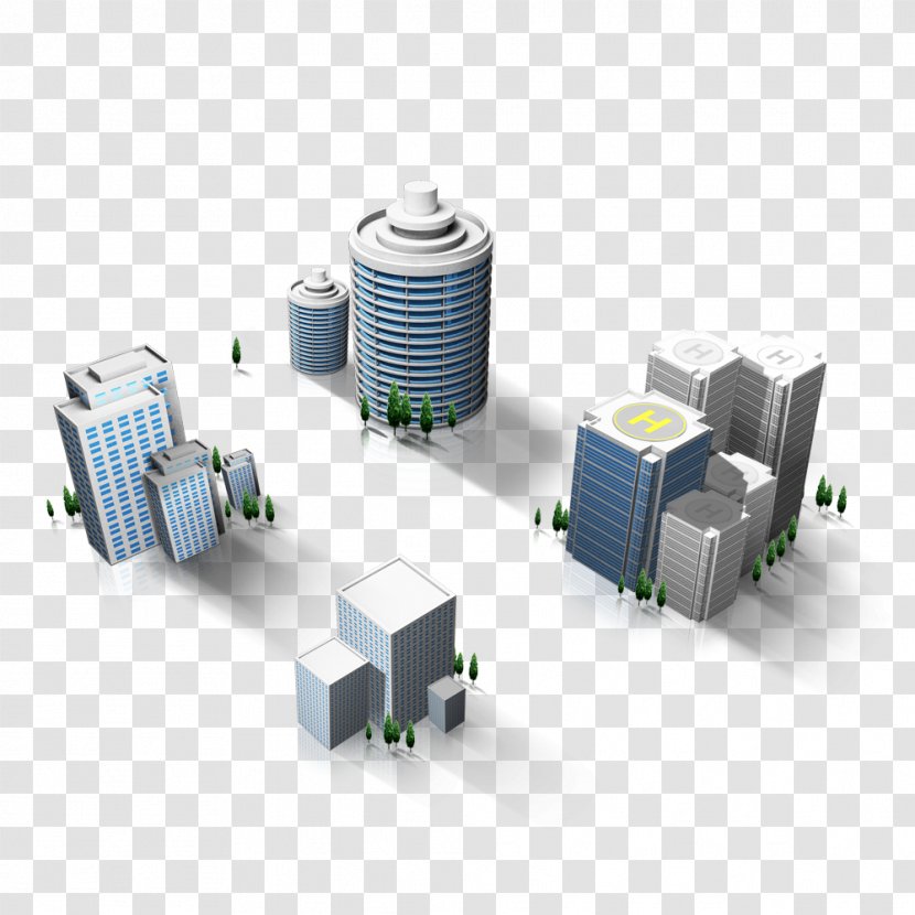 Road Clip Art - Ve - 3D Map Building Material To Pull Free Transparent PNG