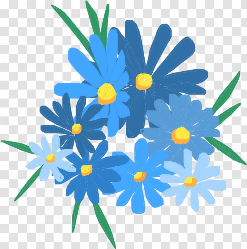 Floral Flower Background - Oxeye Daisy - Family Wildflower Transparent PNG