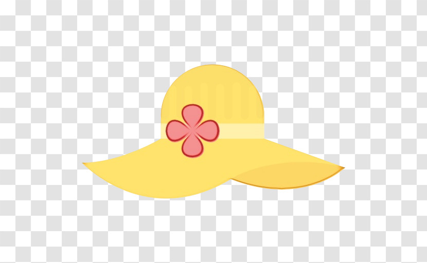 Yellow Clothing Sun Hat Pink Costume Accessory Transparent PNG