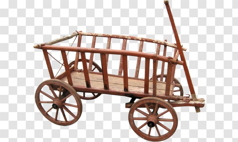 Cart Wagon Carriage Transport Wheelbarrow - Garden Furniture - Wood Transparent PNG