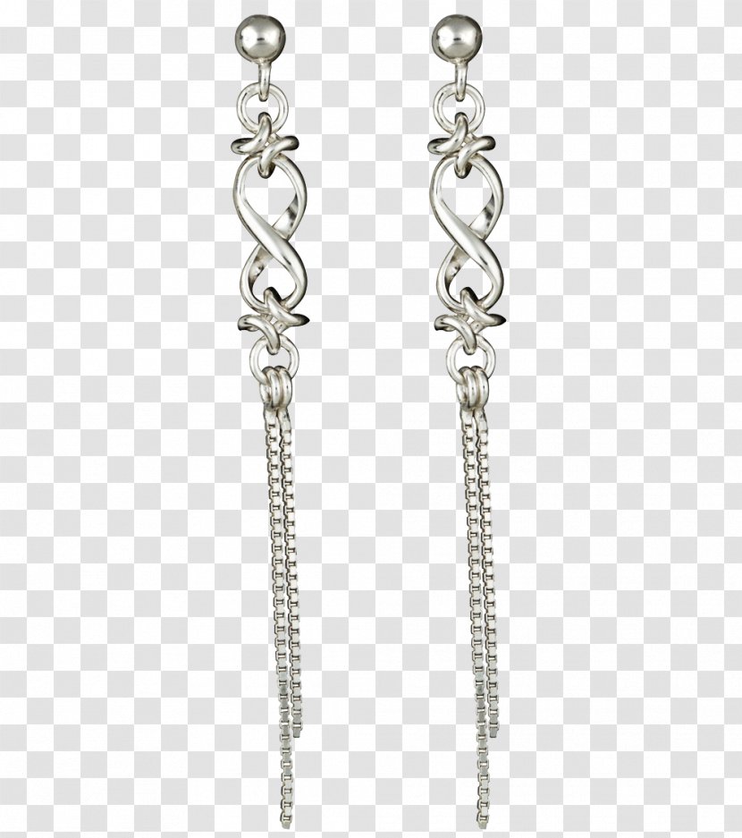 Earring Jewellery Silver Necklace Chain - Elegance Transparent PNG