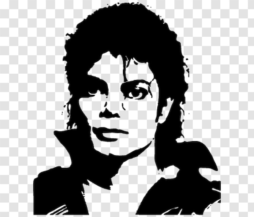 Michael Jackson Moonwalk - Black Hair Blackandwhite Transparent PNG