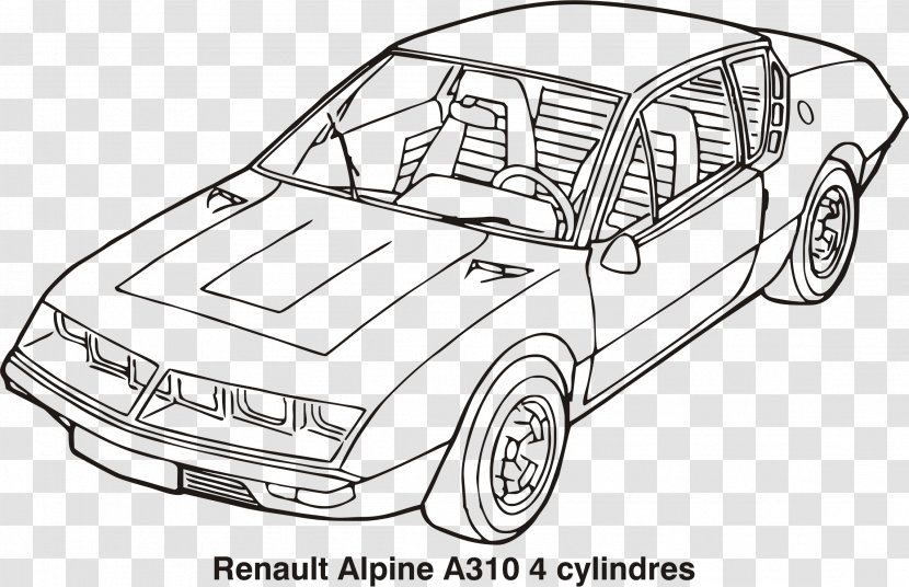 Alpine A310 Renault Car A110 - Model Transparent PNG