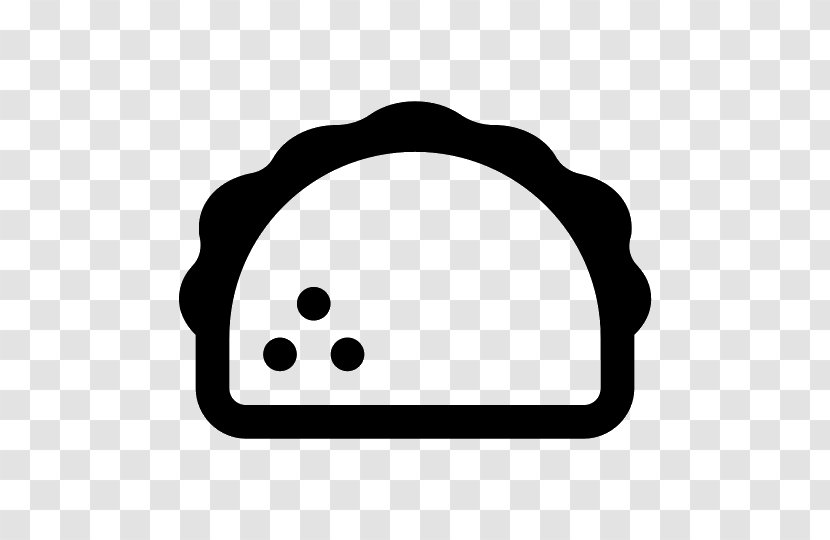 Taco Bread Food Clip Art - Black And White Transparent PNG