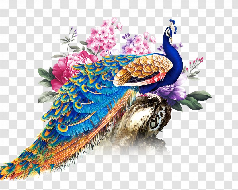 China Paper Peafowl - Asiatic - Wind Peacock Transparent PNG