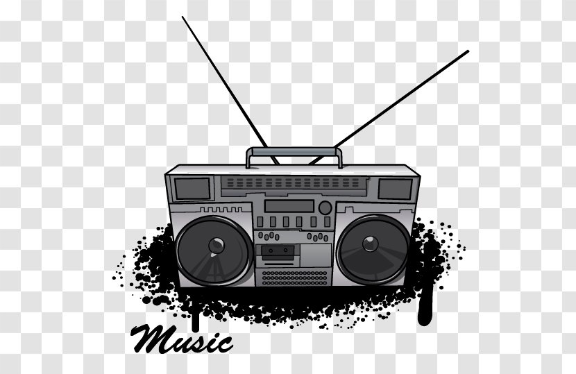 Drawing Boombox Clip Art Transparent PNG