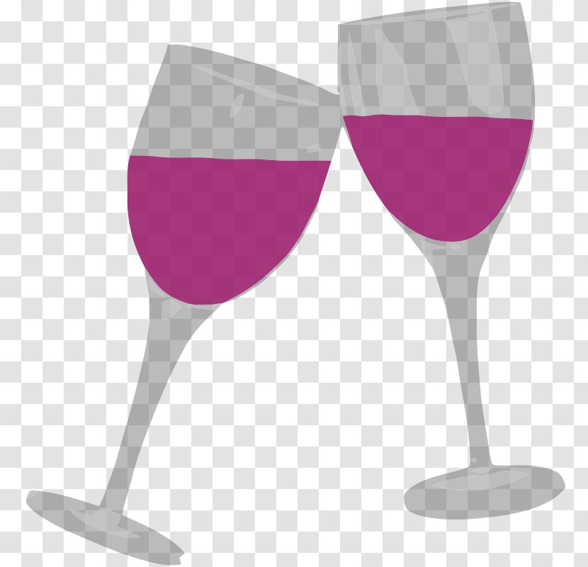 Red Wine White Champagne Clip Art - Glass - Goblet Cliparts Transparent PNG