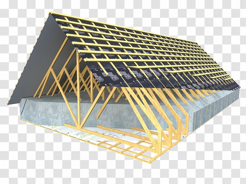 Timber Roof Truss Building Ceiling - Architectural Engineering Transparent PNG