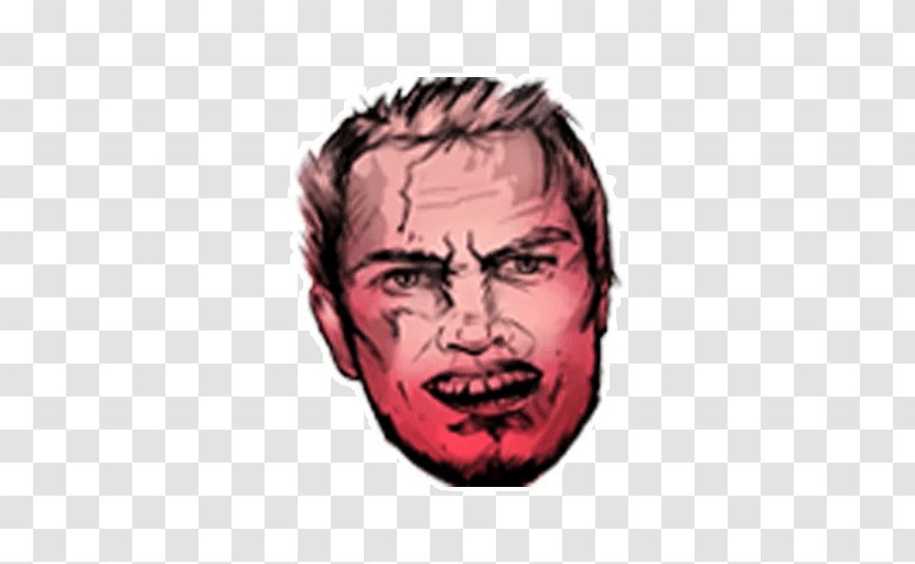 Telegram Sticker Nose Mouth Twitch - Forehead - Ilya Maddyson Transparent PNG