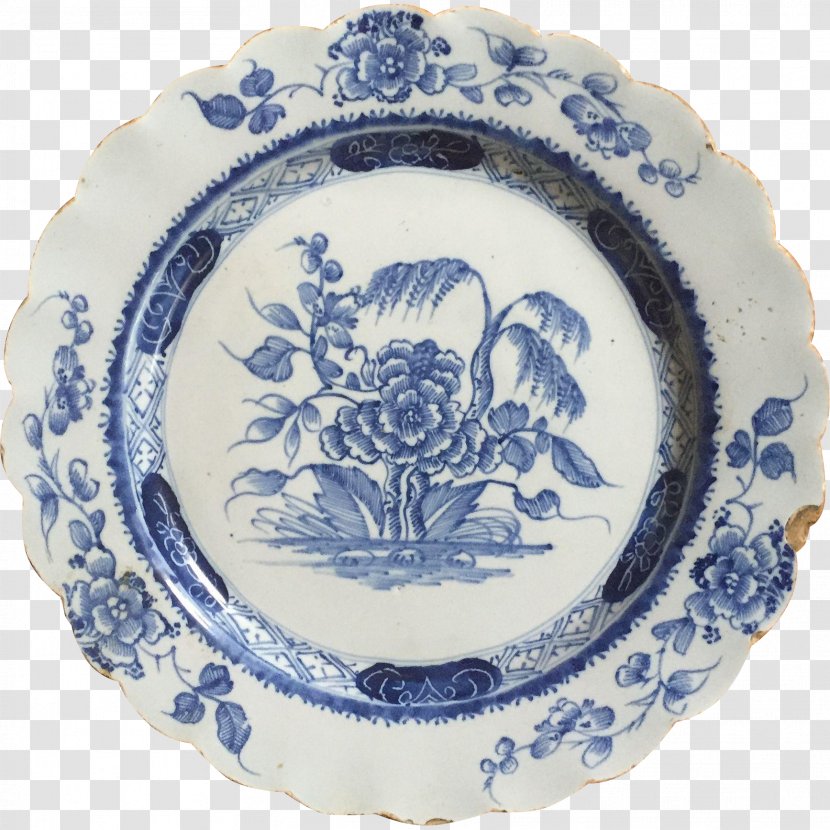 Plate Tableware Porcelain Ceramic Delft - Dishware Transparent PNG