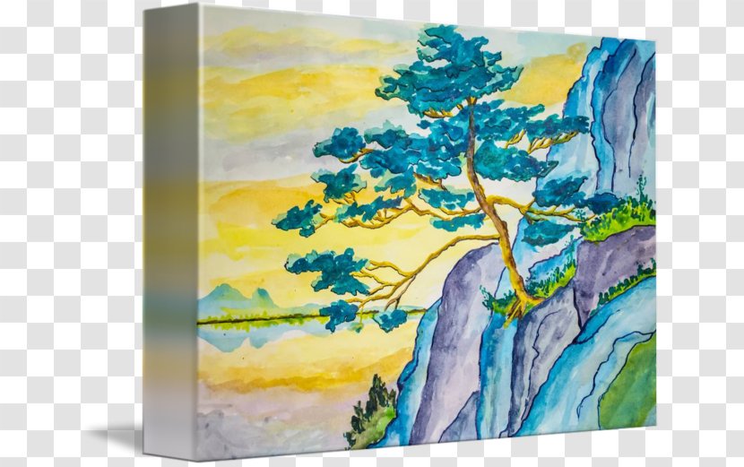 Watercolor Painting Japanese Art Landscape - Pastel Transparent PNG