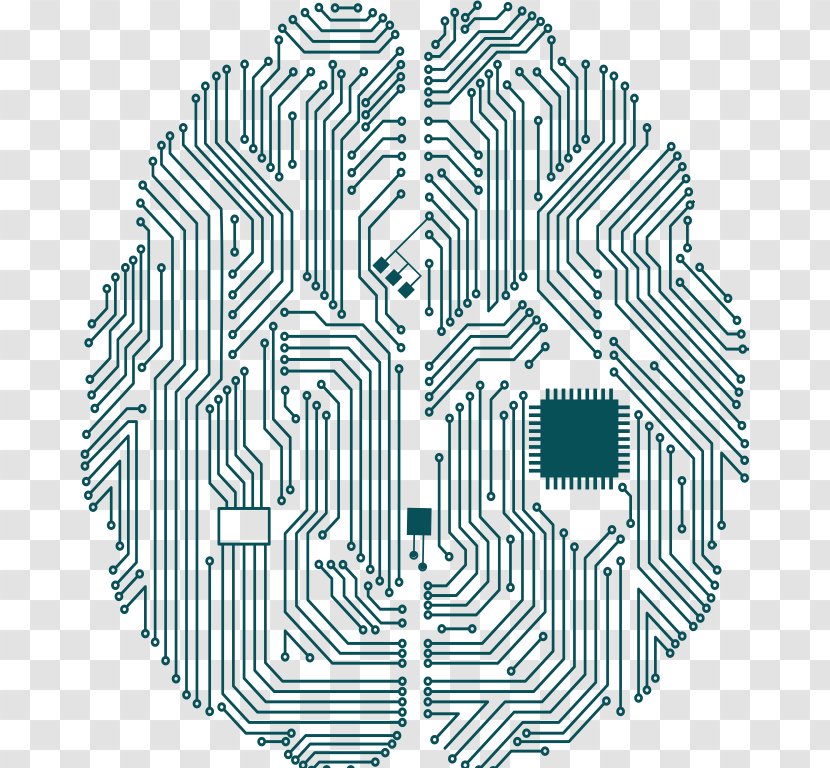 Electronic Circuit Brain Integrated Circuits & Chips Printed Board - Technology Transparent PNG