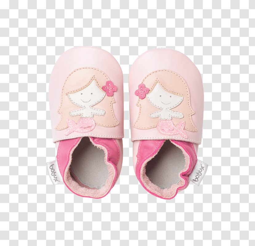 Slipper Leather Shoe Pink Pilzessin - Neonate - Child Transparent PNG