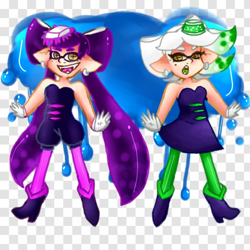 Splatoon DeviantArt Miiverse Squid - Cartoon - Sisters Transparent PNG