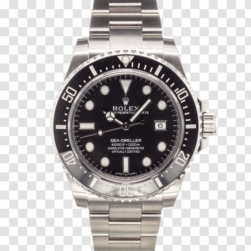 Rolex Submariner Sea Dweller Datejust Watch - Silver Transparent PNG