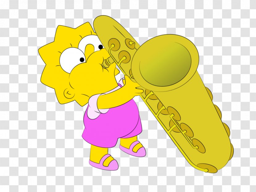 Lisa Simpson Maggie Lisa's Sax Homer YouTube - Heart - Saxophone Transparent PNG