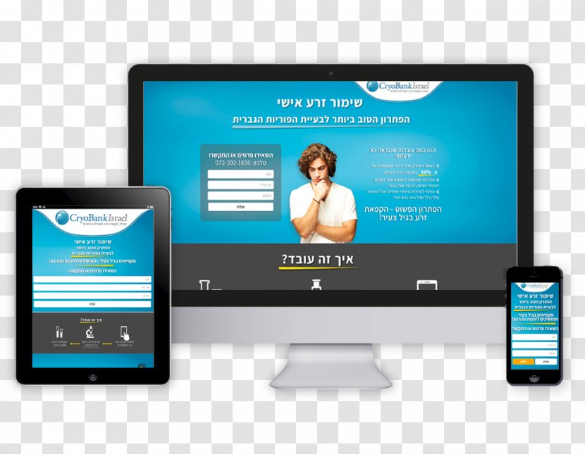 Landing Page Advertising Campaign Brand Display - Website Mock Up Transparent PNG