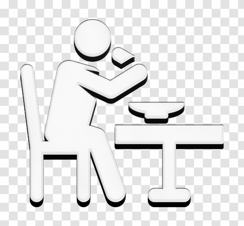 Daily Routine Human Pictograms Icon Eating Icon Transparent PNG