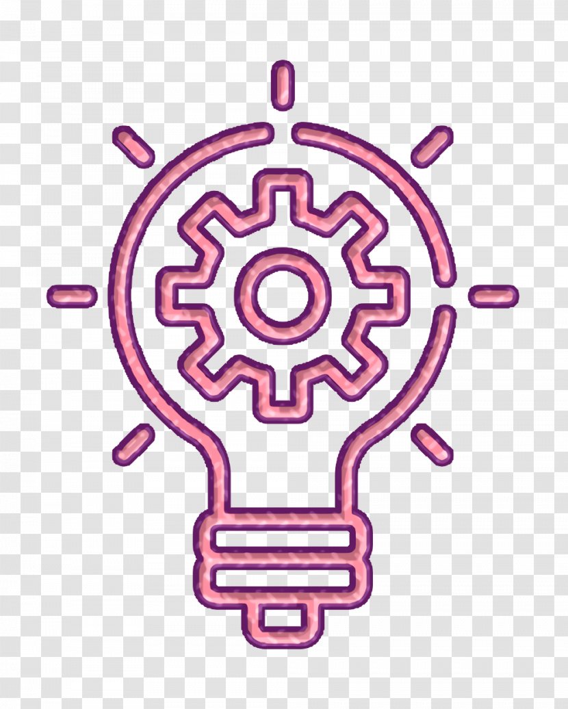 Gear Icon Startups Innovation - Magenta - Symbol Transparent PNG