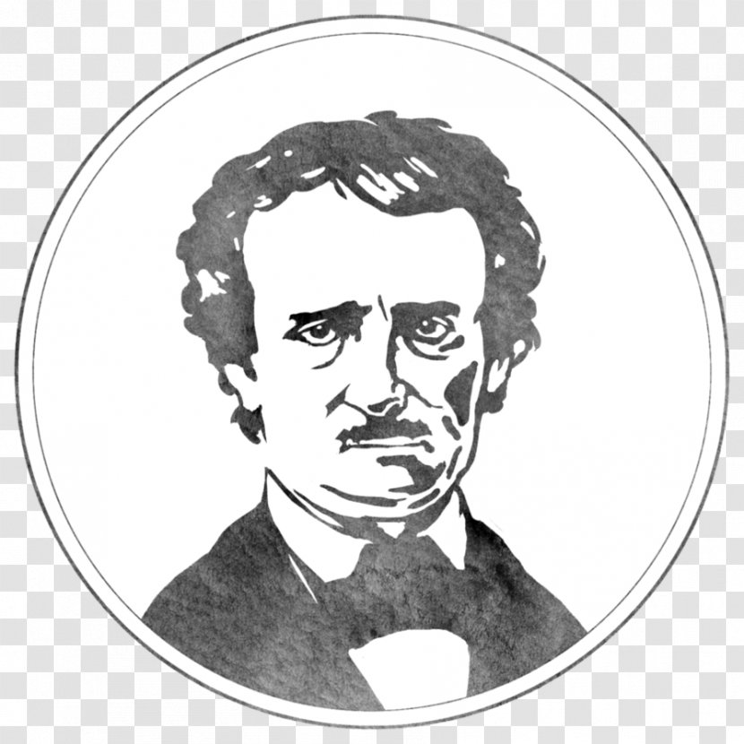 Edgar Allan Poe Stories Drawing Portrait - Self - Painting Transparent PNG