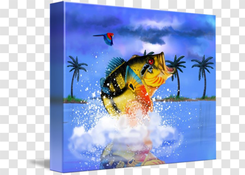 Peacock Bass Ecosystem Gallery Wrap Graphics Insect - Orange Transparent PNG