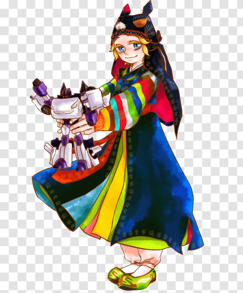 Hanbok Costume Design Clown Korean New Year - Child - Yeouidodong Transparent PNG