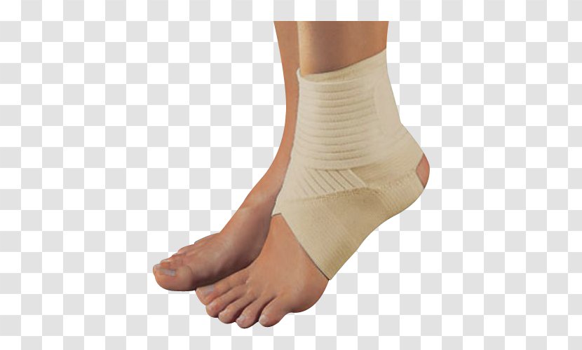 Sprained Ankle Brace Injury - Cartoon - Pain Transparent PNG